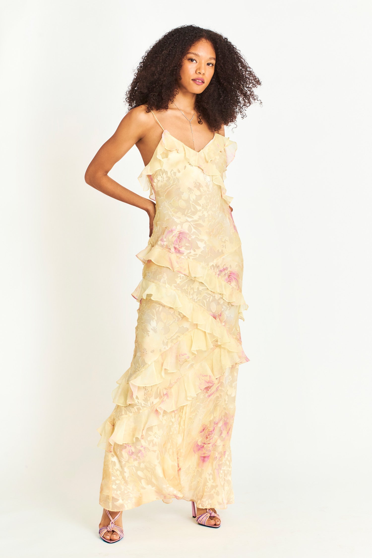 Montgomery | Rialto Floral Chiffon Maxi Dress