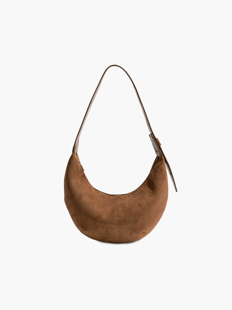 Montgomery | Lydia Halfmoon faux suede Bag