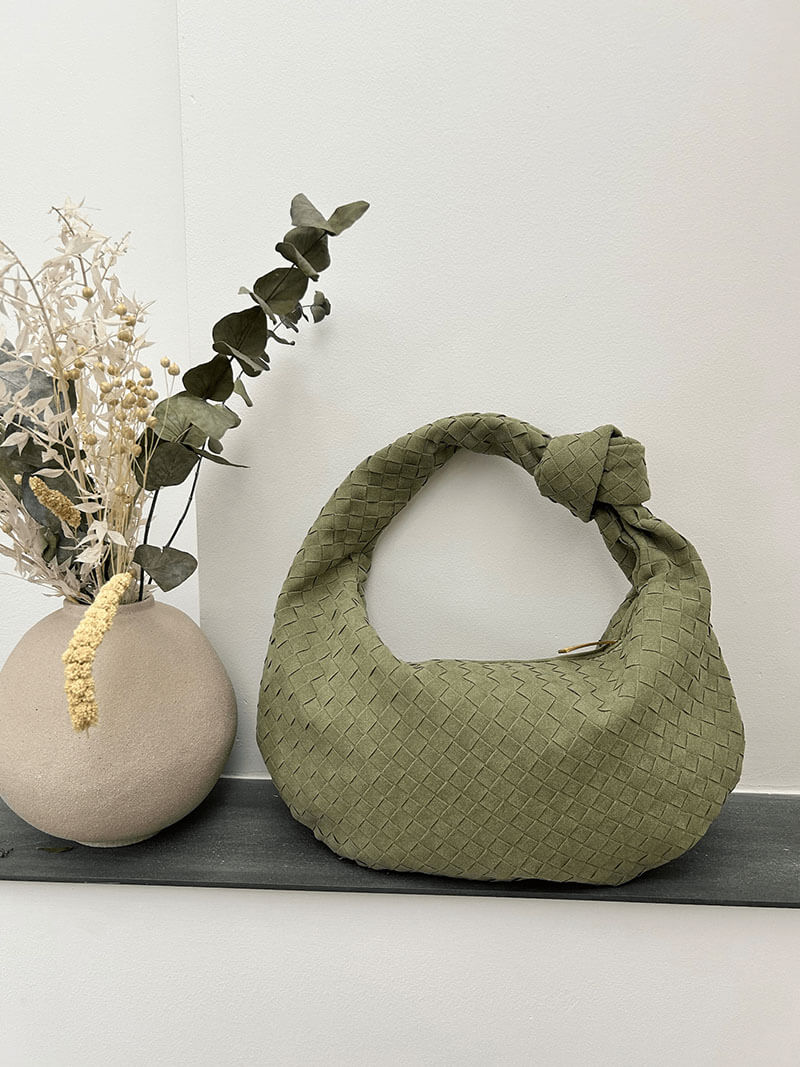 Montgomery | Woven bag medium suede